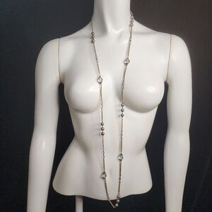 Ann Cichon Dallas Gold, Silver, & Glass Necklace
